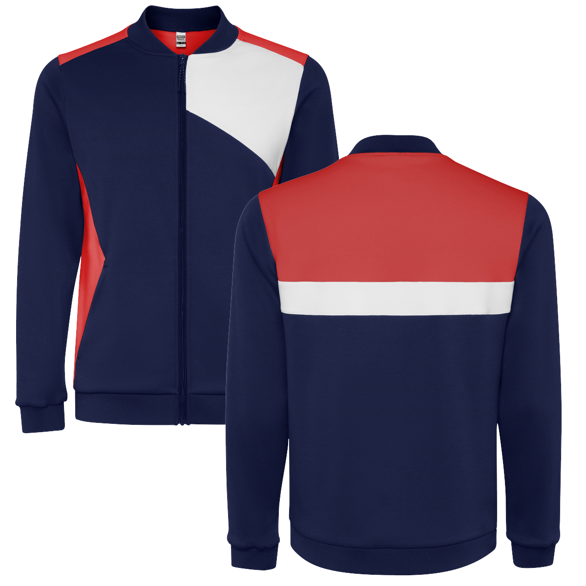 Sports Jacket With Brushed Front Zip