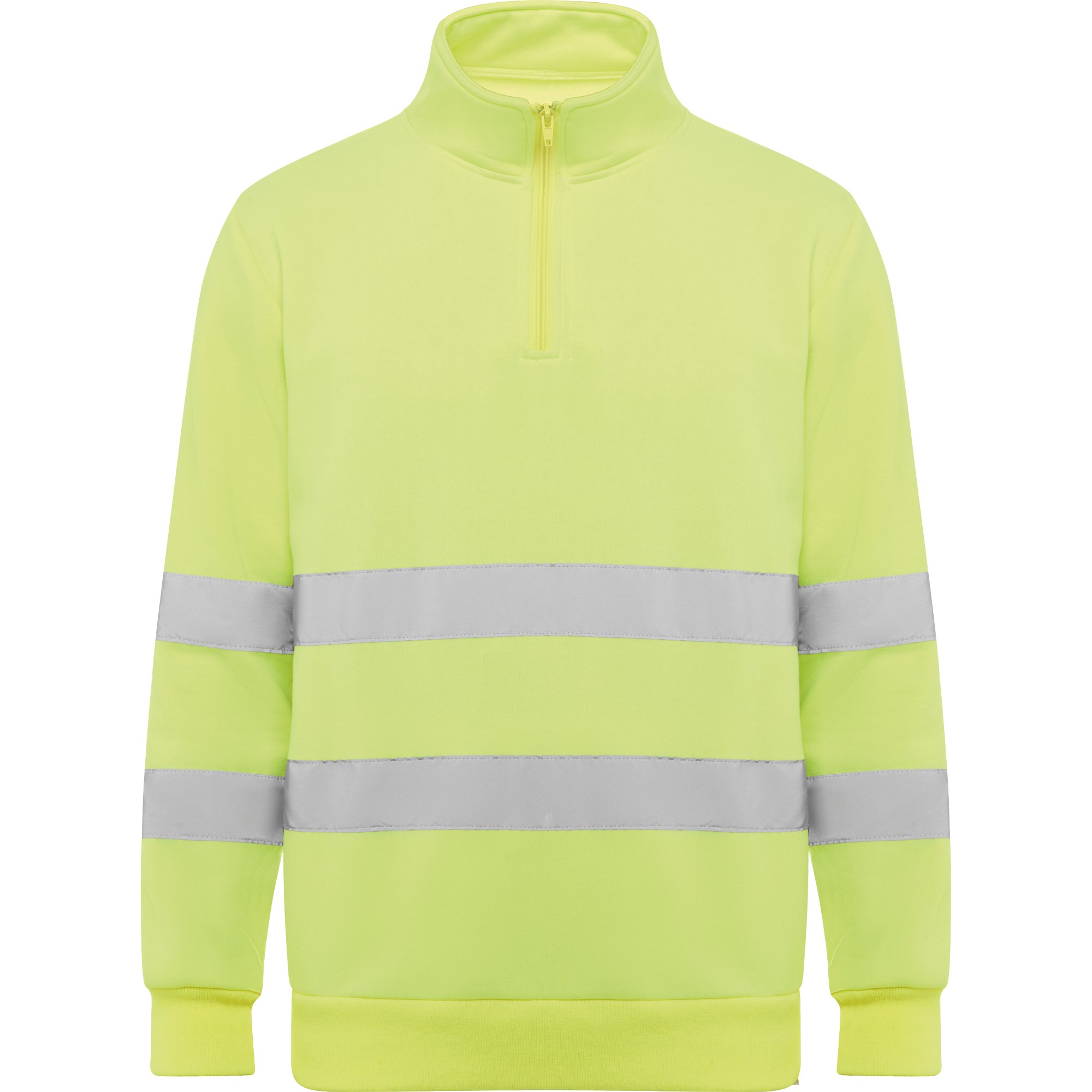 Custom High visibility mid-zip sweatshirt