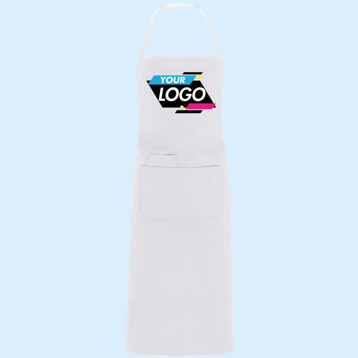 Custom Long Apron With Double Front pocket