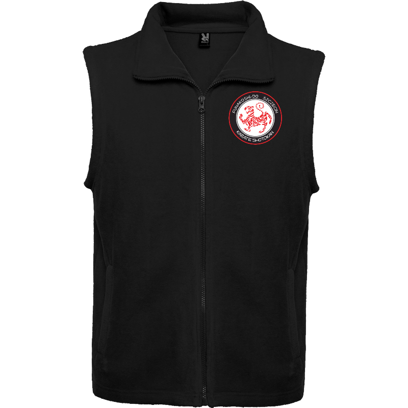 Fleece vest with your own print